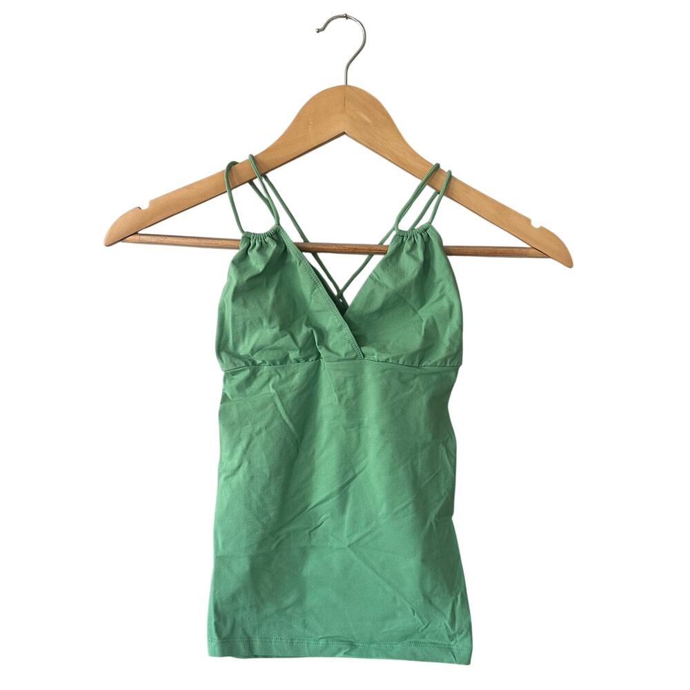 Theory Green Stretch Tank Top One Size Fits All